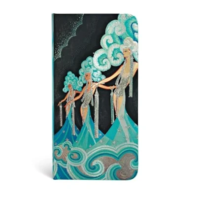 Abbildung von Vintage Vogue Feder Notizbuch Schlank Liniert Paperblanks, Slim (180 x 90)