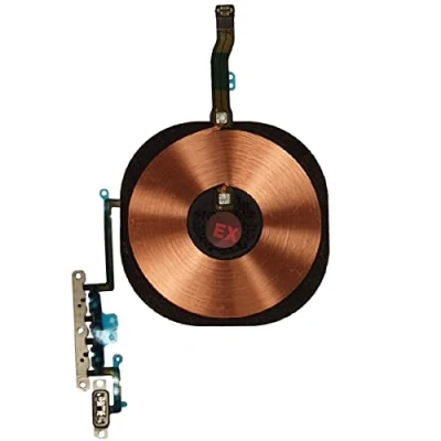 Abbildung von Smartex® NFC Ladespule Antenne, Wireless QI Signal und Volume Kabel kompatibel mit iPhone 11 Pro/Induktives Laden