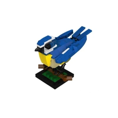 Abbildung von BlueBrixx Pro 108369 Blaumeise aus Klemmbausteinen mit 145 Bauelementen
