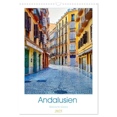 Abbildung von Andalusien Malerische Gassen (Wandkalender 2025 DIN A3 hoch), CALVENDO Monatskalender
