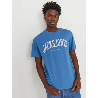 Abbildung von Jack &amp; Jones LOGO Tshirt print, Herren, Größe: XS, Pacific coast