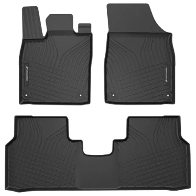 Abbildung von WALSER Premium Fussmatten Auto kompatibel mit VW ID.5/Cupra Born 2021 Heute, ID.4/Skoda Enyaq iV SUV/Audi Q4 SUV 2020 100% passgenaue Gummimatten Made in EU, robuste Fußmatten