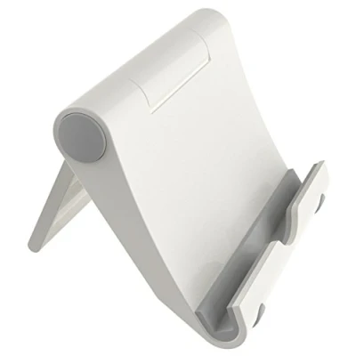 Abbildung von RICOO Tablethalterung T0100 Tablet Halter Ständer Smartphone Stand Handy Stativ Halterung Dock/Flexibel Klappbar Faltbar Klein / 4&quot;/5cm 10&quot;/25cm Zoll/Silber Grau