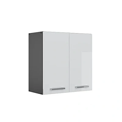Abbildung von Vicco Hängeschrank R Line, Weiß Hochglanz/Anthrazit, 60 cm