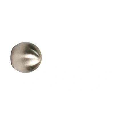 Abbildung von iso design Edelstahl Endstück Kugel für 12 mm Gardinenstangen Set 2
