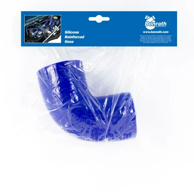 Abbildung von Bonrath Silikonschlauch 90 Grad Ecke Länge:50mm Ø57mm, Blauw