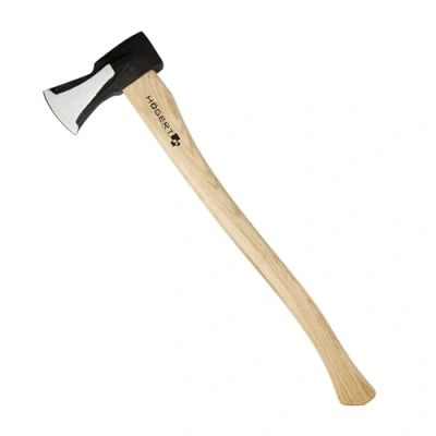 Abbildung von HÖGERT TECHNIK Spaltaxt 2000g, Hickory Holzgriff, gehärteter Stahl, 47 55 HRC, UV Beschichtung, Keilbefestigung, extra Stabilität, ideal zum Spalten von Baumstämmen und Holz