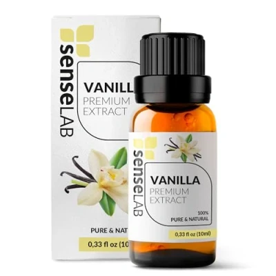 Abbildung von Vanilla Oleoresin Ätherisches Öl 100% reines, natürliches, therapeutisches Vanilleöl für Diffusoren und Luftbefeuchter entspannendes, beruhigendes süße Vanille Komfort (10 ml)