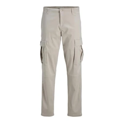 Abbildung von JACK&amp;JONES Herren Jpstkane Jjjonnie Cargo Cargohose, Moonbeam, 38W x 32L