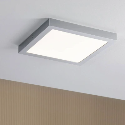 Abbildung von Paulmann 70982 LED Panel Abia eckig incl. 1x22 Watt Deckenlampe Chrom matt Lichtpanel Kunststoff Deckenlicht 2700 K