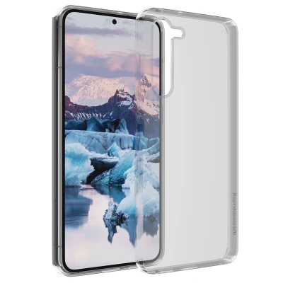 Abbildung von Samsung Galaxy S23 Plus Hülle Recyceltem Silikon dbramante1928 Soft Case/Backcover Handyhülle Transparent