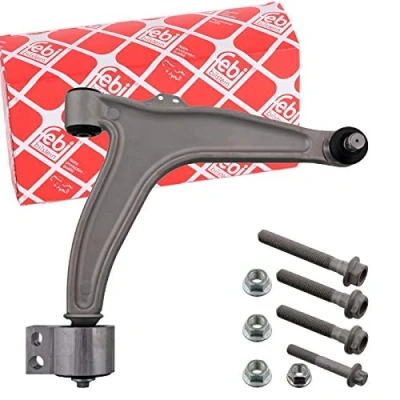 Abbildung von febi BILSTEIN 34228 Querlenker Plus mit Anbaumaterial Trag /Führungsgelenk, Lager Vorderachse rechts, unten Aluminium