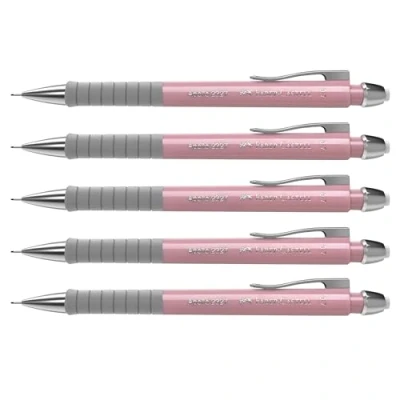 Abbildung von FABER CASTELL 205209 Druckbleistift Apollo rose shadows, 5 Stück, Härtegrad B, Mine 0,7 mm, inkl. Radierer
