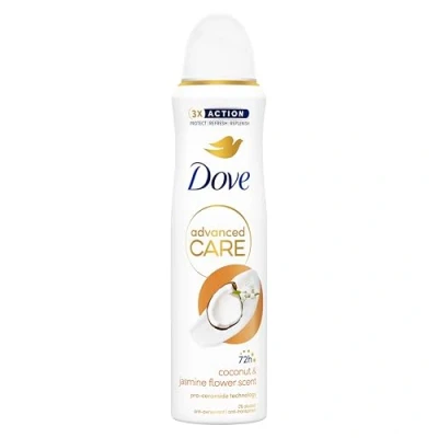 Abbildung von Dove Advanced Care Go Fresh Deodorant Spray Kokosnuss und Jasminblüten, feuchtigkeitsspendende hautfreundliche Formel, ohne Alkohol, trockene Haut bis zu 72 Stunden, für Damen