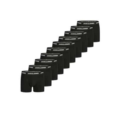 Abbildung von Jack &amp; Jones 10 ER PACK Panties, Herren, Größe: 3XL, black