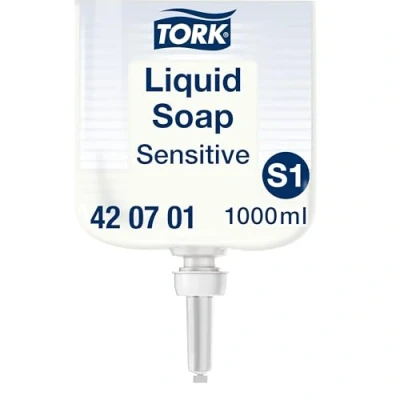 Abbildung von Tork Sensitive Hand Flüssigseife S1, dermatologisch getestet, 1 x 1000 ml, 420701