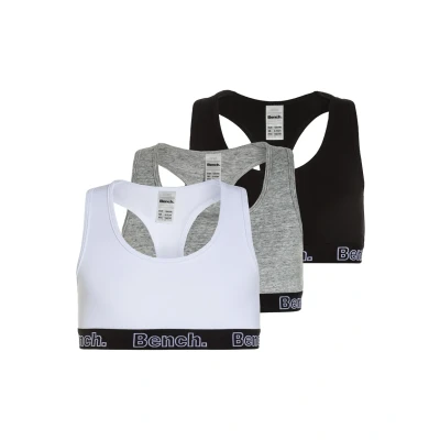 Abbildung von Bench 3 PACK Bustier für Kinder, Größe: 134/140, Black/grey/white