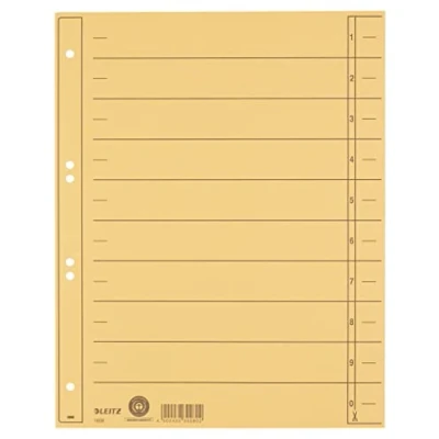 Abbildung von 100 x Leitz Trennblatt A4 230g/qm gelb