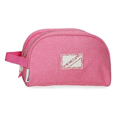 Abbildung von Pepe Jeans Luna Kulturbeutel Zwei Fächer Anpassbar Rosa 26x16x12 cm Polyester