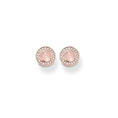 Abbildung von Thomas Sabo Damen Ohrstecker 925 Silber Zirkonia weiß Ovalschliff Quarz SCH150032