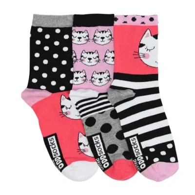Abbildung von Katzen Oddsocks Socken in 37 42 im 3er Set Strumpf