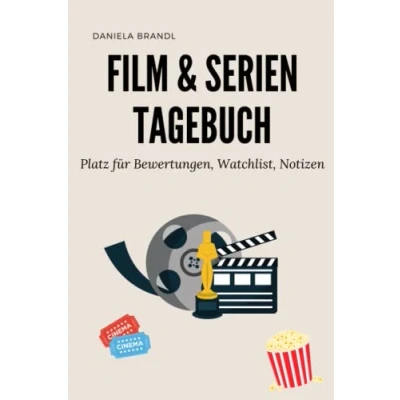 Abbildung von Filme und Serien Bewertungen, Watchlist, Notizen: Notizbuch für Kino , Film Fernsehserien Enthusiasten, Filmkritik