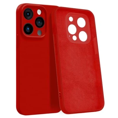 Abbildung von MyGadget Hülle für iPhone 15 Pro [ 4 Layer Struktur Schutzhülle ] Gummierte Handyhülle mit Soft Inlay &amp; Hardcase Cover außen Rot
