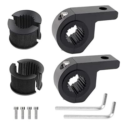 Abbildung von Yzwuyou 2 Stück Arbeitsleuchten Halterung Universal Light Bar Mount Bracket 19 32mm für Frontschutzbügel Geländewagen Auto LKW Motorrad Boots