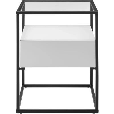 Abbildung von MCA furniture Beistelltisch &quot;Evora&quot;, Glastop mit Schublade push to open