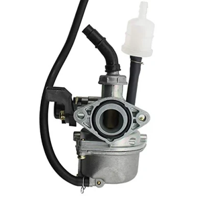Abbildung von GOOFIT PZ19 19mm Vergaser mit rechtem Handchoke Manueller Choke Halb Zinc und Aluminum Ersatz für 110cc ATV Go Kart Dirtbike Pitbike Quad