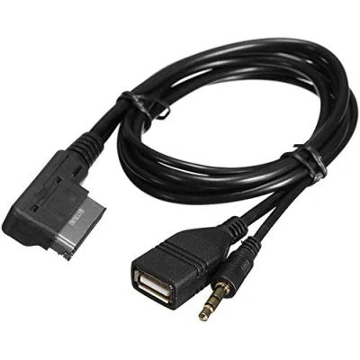 Abbildung von Ejoyous Auto Audio Musik Adapter Adapterkabel MDI AMI MMI Schnittstelle USB Ladegerät AUX Kabel Eingangskabel Music Interface Passend für A6L