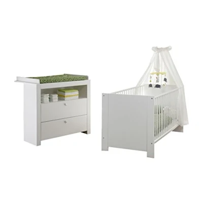 Abbildung von trendteam Babymöbel Set &quot;Olivia, Deal für begrenzte Zeit&quot;, (Spar Set, 2 tlg., Bett, Wickelkommode), Bett + Wickelkommode