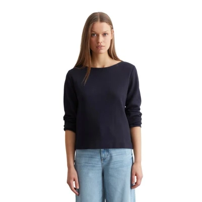 Abbildung von Marc O&#039;Polo Regular AUS Honeycomb Strickpullover, Damen, Größe: XS, Deep night blue