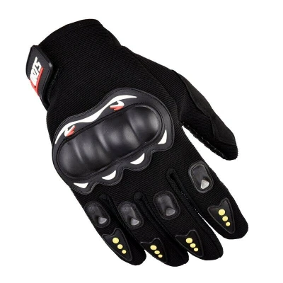 Abbildung von COFI 1453 Motorradhandschuhe Motorrad Handyhandschuhe mit Knöchelschutz Anti Rutsch Schicht Schwarz