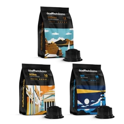 Abbildung von Il Caffè Italiano Kaffeekapseln Kompatibel Caffitaly Verkostungsset 100 Stk Kompatibel, Tour D’Italia, Verschiedene Intensitäten Frhome