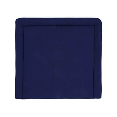 Abbildung von KraftKids Wickelauflage in Musselin dunkelblau, Wickelunterlage 85x75 cm (BxT), Wickelkissen