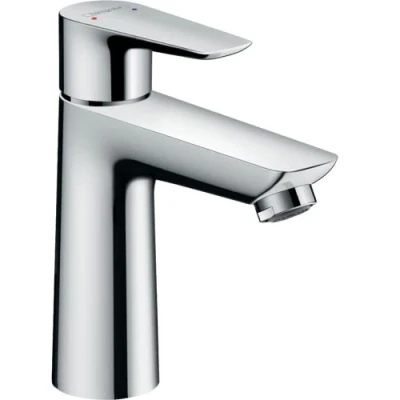 Abbildung von hansgrohe Waschtischarmatur &quot;Talis E&quot;, 11cm, besonders wassersparend mit Zugstangen Ablaufgarnitur, chrom