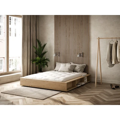 Abbildung von Karup Design Futonbett &quot;Ziggy, in mehreren Breiten, zertifiziertes Massivholz&quot;, praktische Ablagefläche neben der Matratze, viel Stauraum