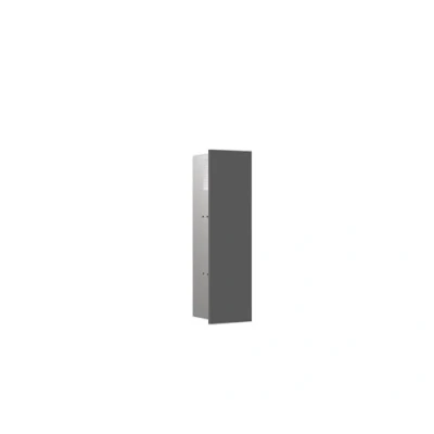 Abbildung von Emco asis Pure WC Modul, Unterputz, Anschlag rechts, 600x170mm, 975551, Farbe: diamantgrau