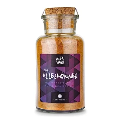 Abbildung von Ankerkraut Alleskönner, Universal Gewürz, 170 g im Korkenglas, Würze für Küche zum Kochen, Knoblauch Fenchel Cumin Fleisch Gemüse Kartoffel Reis, Lecker Kochen