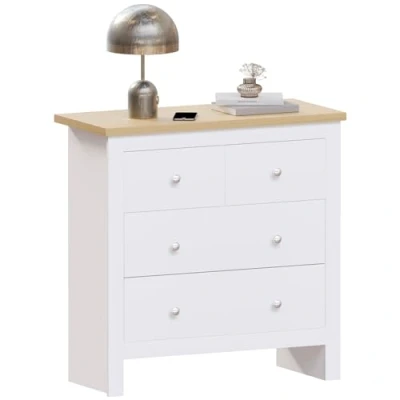Abbildung von Vida Designs Kommoden &amp; Sideboards, MDF, Spanplatte und Melaminfurnier, Weiß, Standard