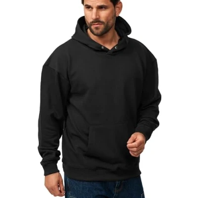 Abbildung von SOULSTAR Hoodie S2OSAN Herren Oversize Kapuzenpullover mit Button Pullover Sweater
