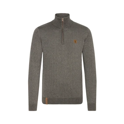 Abbildung von Indicode Jeans Idnathen Strickpullover grey, Herren, Größe: Large, Grey
