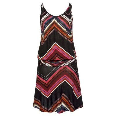 Abbildung von LASCANA Strandkleid mit Zick zack Muster und verstellbaren Trägern, Sommerkleid