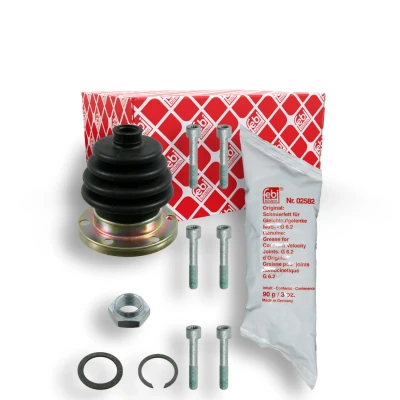 Abbildung von FEBI BILSTEIN 03658 Achsmanschette Vorderachse, getriebeseitig Gummi VOLKSWAGEN: Polo I Schrägheck, GOLF 2, II AUDI: