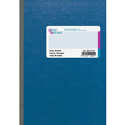 Abbildung von König &amp; Ebhardt 8615172 Kladde / Notizheft (A5, 96 Blatt, liniert, 70g/m²), 1 Stück
