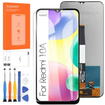 Abbildung von Display für Xiaomi Redmi 10A LCD Bildschirm Ersatz 9A 9C NFC Touch Digitizer Montage Reparatur Teile (Schwarz, 6,53 Zoll)
