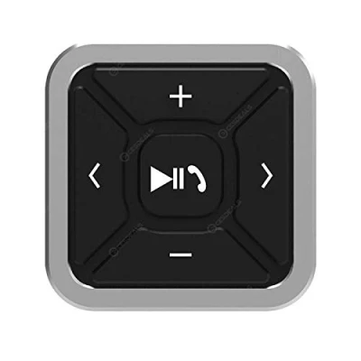 Abbildung von D62CS Bluetooth 5.0 Fernbedienung für Auto Lenkrad Media Button mit Halterung, Musiksteuerung und Telefonieren, kompatibel iOS Android