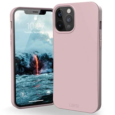 Abbildung von Apple iPhone 12 Pro Max Hülle Recyceltem Silikon UAG Soft Case/Backcover Handyhülle Violett Shockproof/Stoßfest