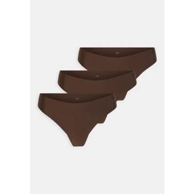 Abbildung von Under Armour Underwear PURE Stretch NO SHOW Thong Solid 3 PACK String, Damen, Größe: XS, Hue